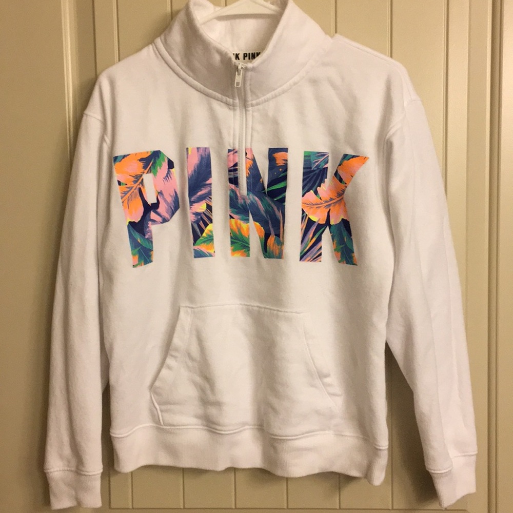 Pink half zip